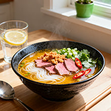Hot and Spicy Noodles with Beef