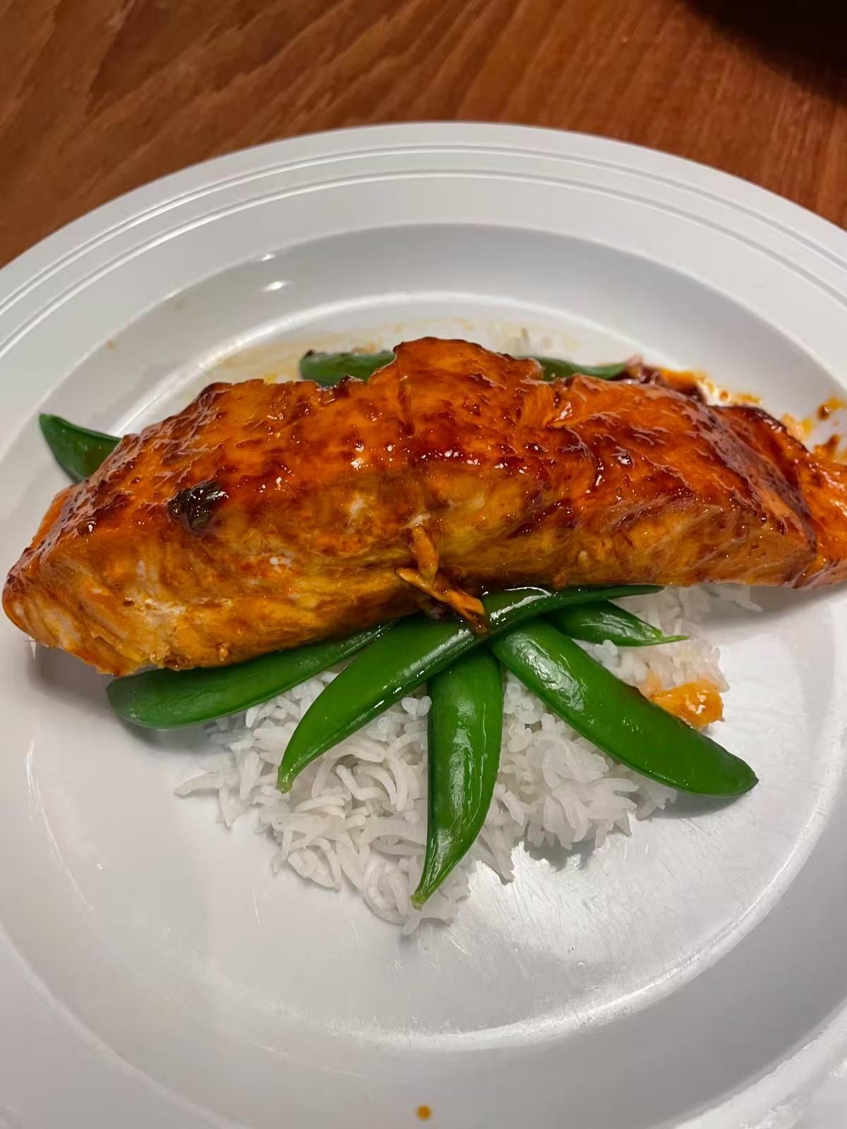 Savory Curry Baked Salmon