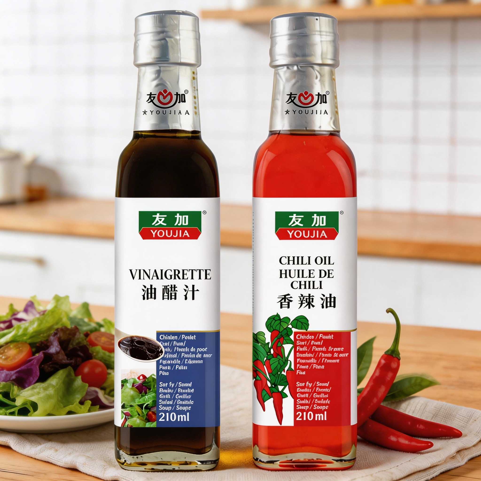Vinaigrette & Chili Oil - 210ml x 2
