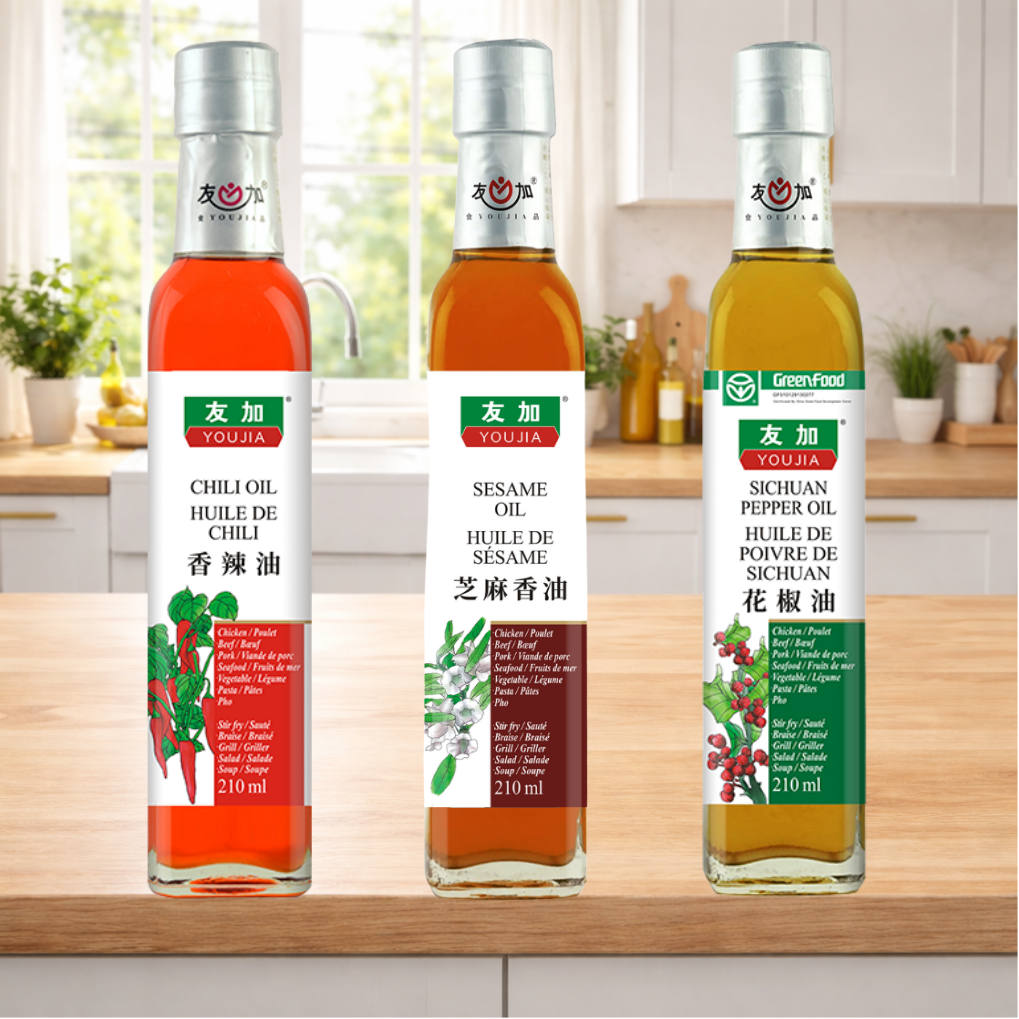 Chili & Sesame & Sichuan Pepper Oil Set - 210ml x 3