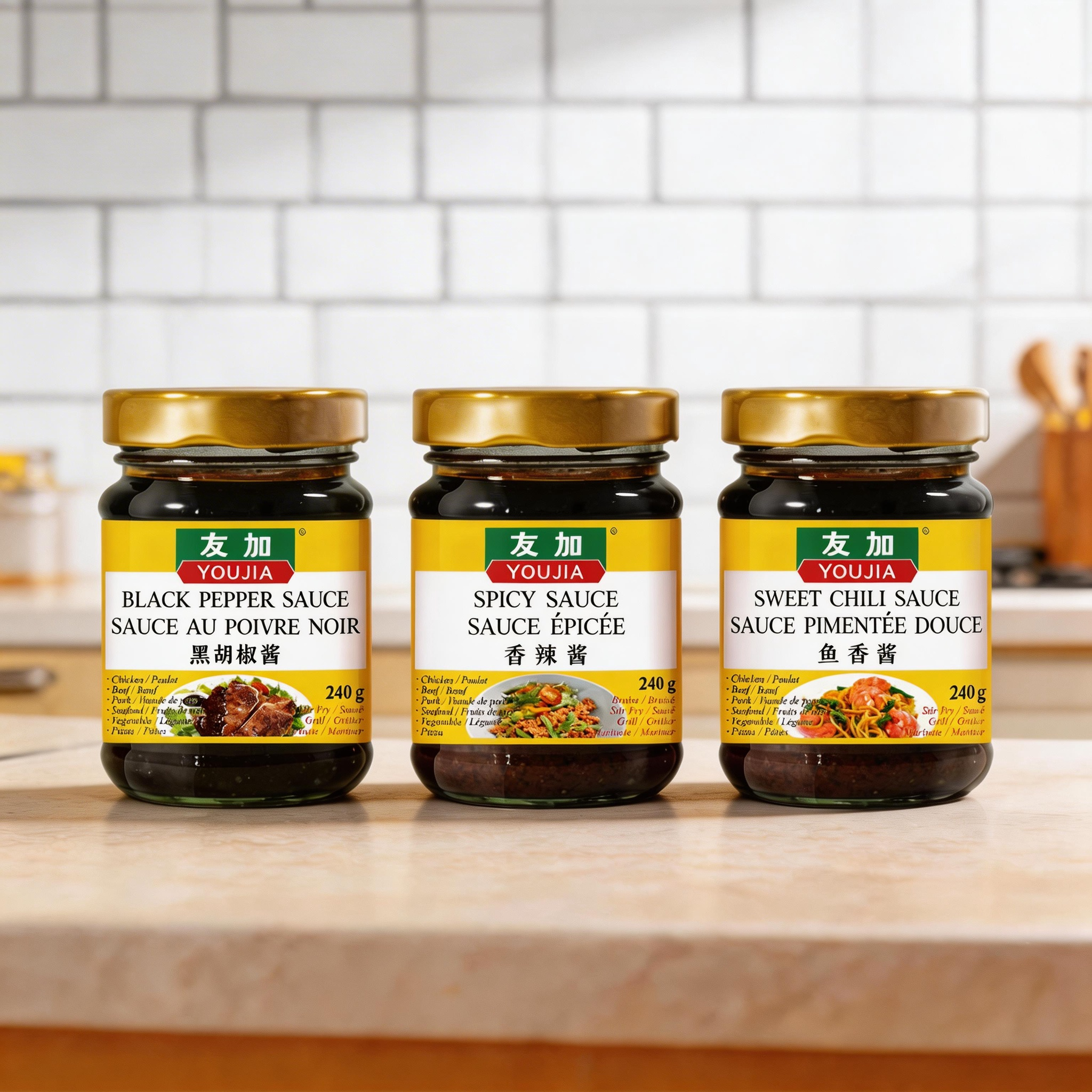 Savory Stew, Sweet Chili & Spicy Sauce (3-Pack)