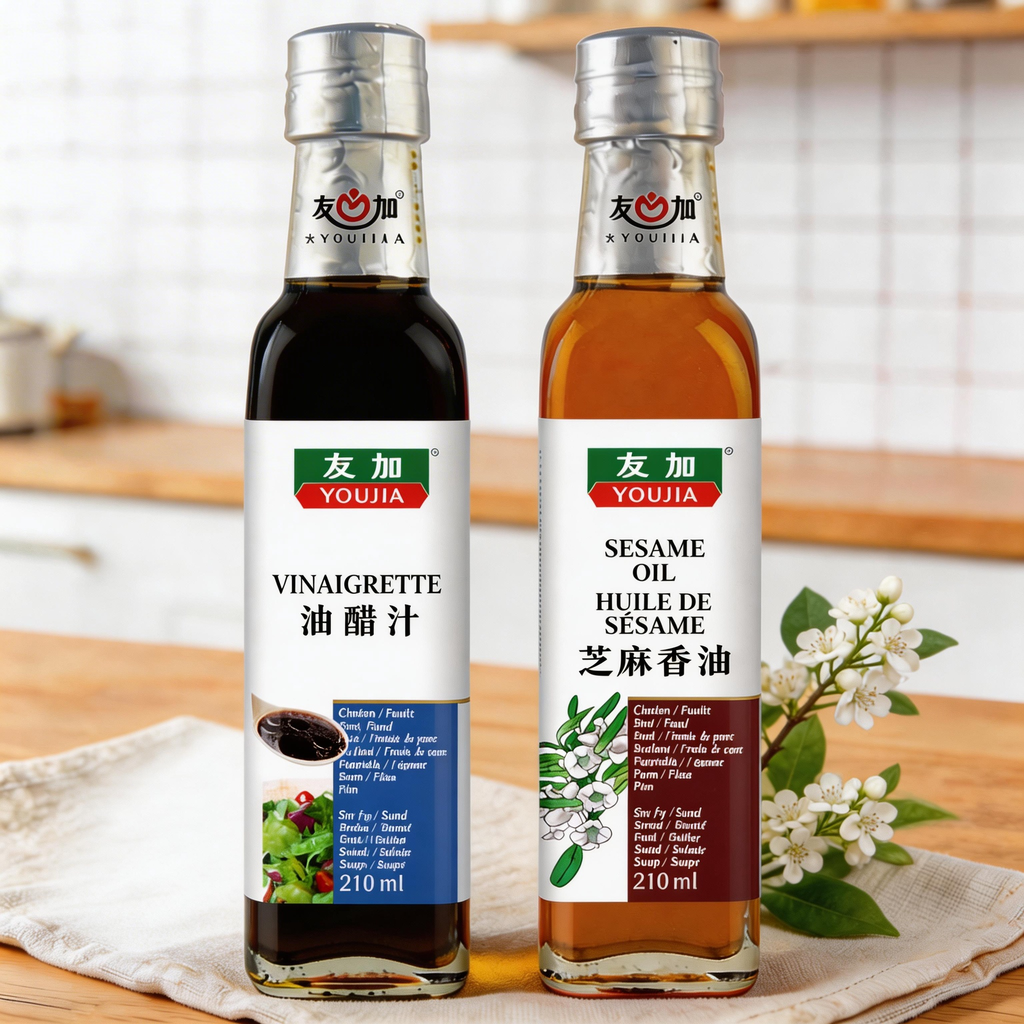 Vinaigrette & Sesame Oil Set - 210ml x 2