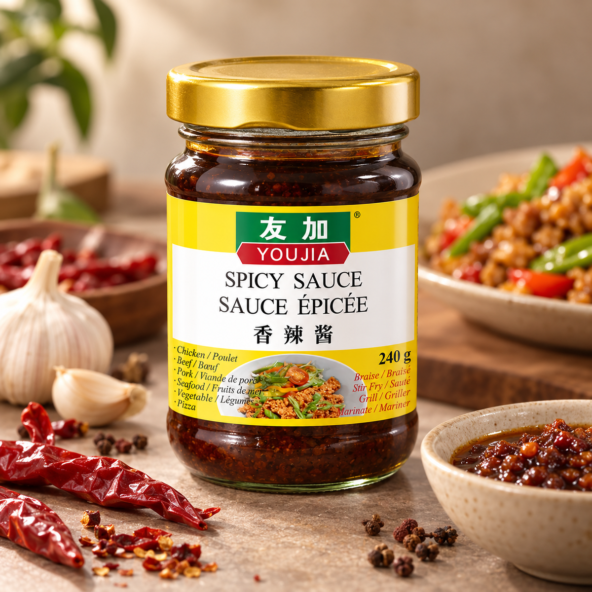Youjia Spicy Chili Sauce 240 g