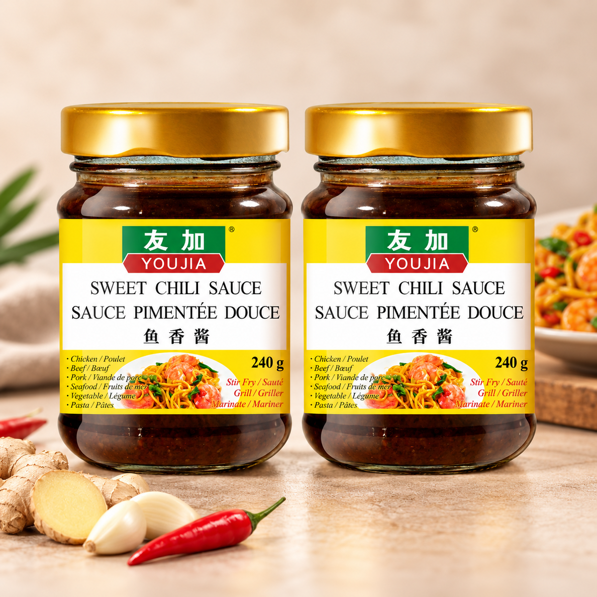 Youjia Sweet Chili Sauce 240g – 2 Jars