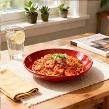Green Pepper Shrimp Pasta