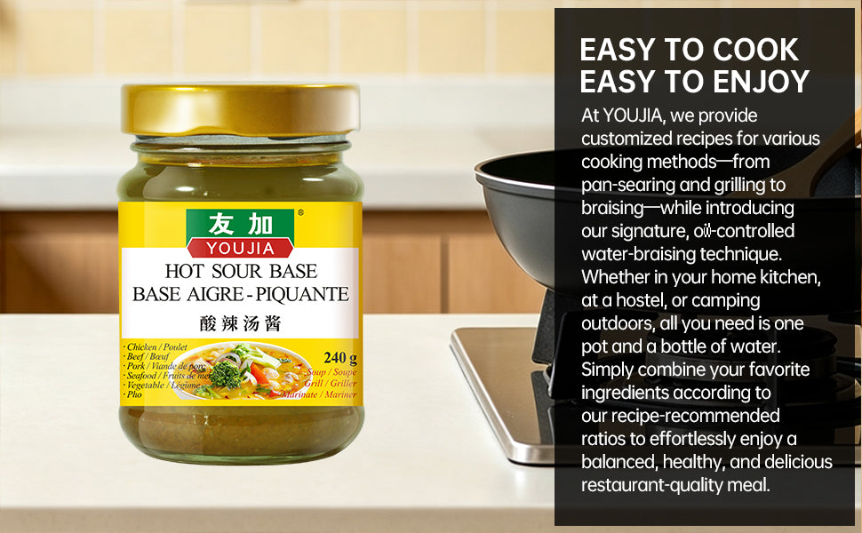 Youjia Hot and Sour Sauce 240g – 2 Jars