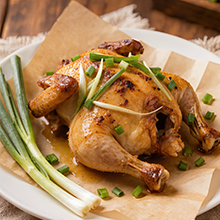 Roast Chicken with Scallion Oil