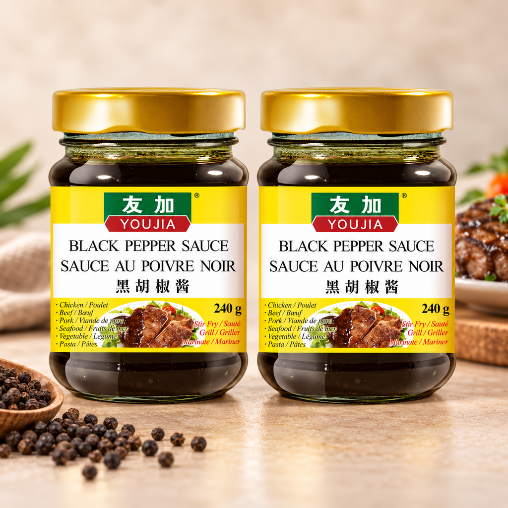 Youjia Black Pepper Sauce 240g – 2 Jars